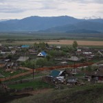 Уймонская долина, Алтай: вид на Белуху